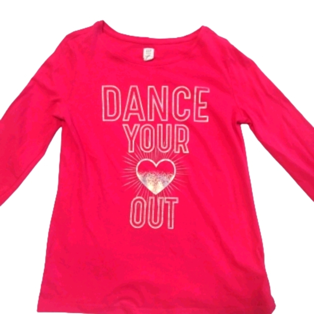 Gap Kids Pink Dance your Heart out Shirt